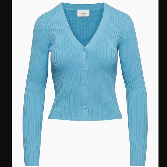 Aritzia Wilfred Manila Cardigan Merino wool V-neck cardigan Size S - Picture 1 of 4